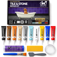 Coconix Tile & Stone Repair Kit - Mix & Match Any Color — box and complete kit contents