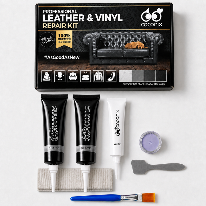 Coconix Leather and Vinyl Repair Kit - Black and Shades