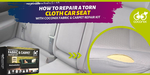 How to repair a torn cloth car seat?