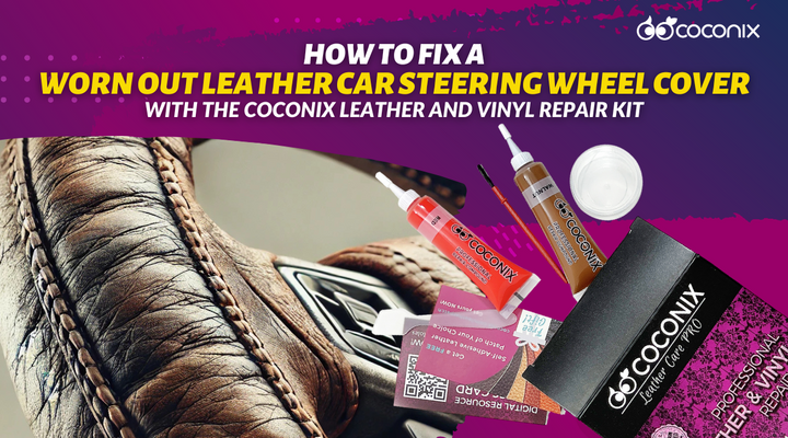 How to fix a worn out leather car steering wheel cover