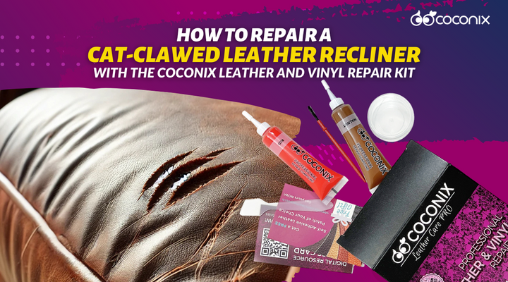 How to repair a cat-clawed leather recliner