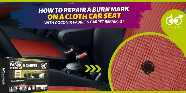 How to fix a burn mark on a cloth car seat?