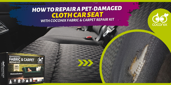 How to fix a pet-damaged cloth car seat?