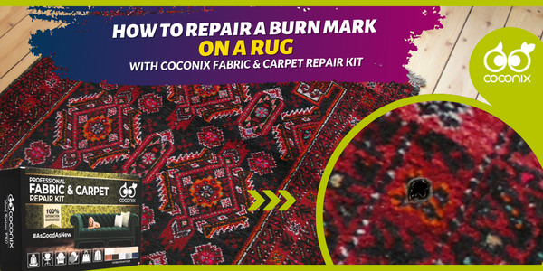 How to repair a burn mark on a rug?