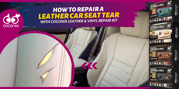 How to repair a leather car seat tear?