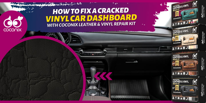 How to repair a cracked vinyl car dashboard?