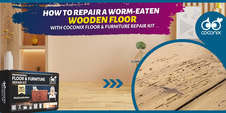 How to fix a worm-eaten wooden floor