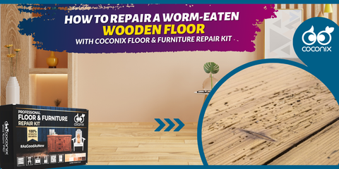 How to fix a worm-eaten wooden floor?