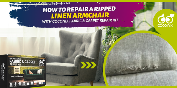 How to repair a ripped linen armchair?