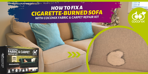 How to fix a cigarette-burned sofa?