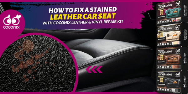 How to fix a stained leather car seat?