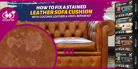 How to fix a stained leather sofa cushion?