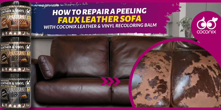 How to repair a peeling faux leather sofa?