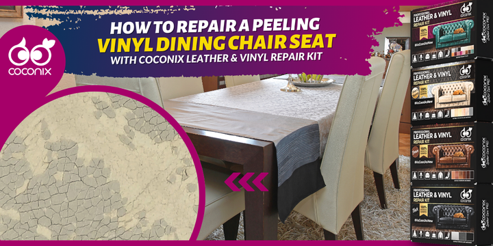 How to repair a peeling vinyl dining chair seat?