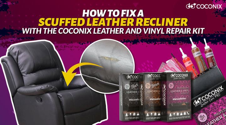 How to fix a scuffed leather recliner