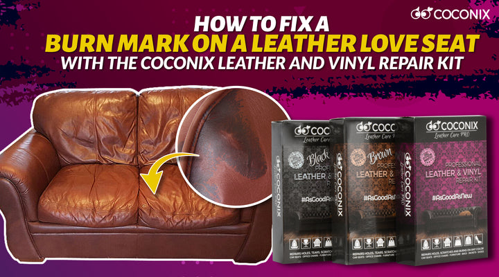 How to fix a burn mark on a leather love seat