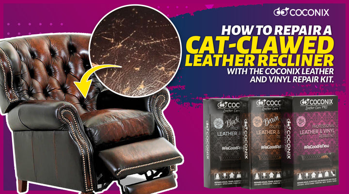 How to repair a cat-clawed leather recliner
