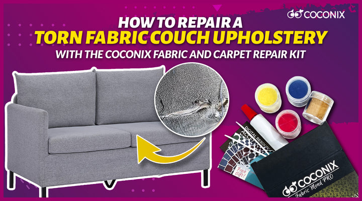 How to repair a torn fabric couch upholstery