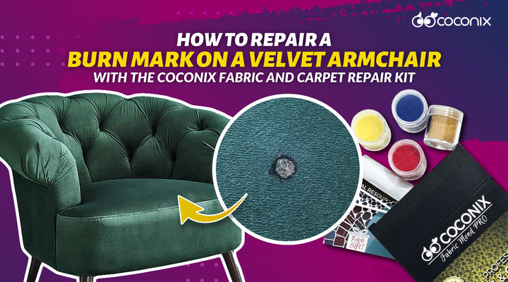 How to repair a burn mark on a velvet armchair