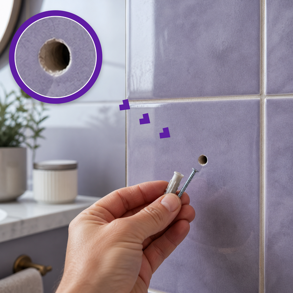 How to fill a hole in a ceramic tile?