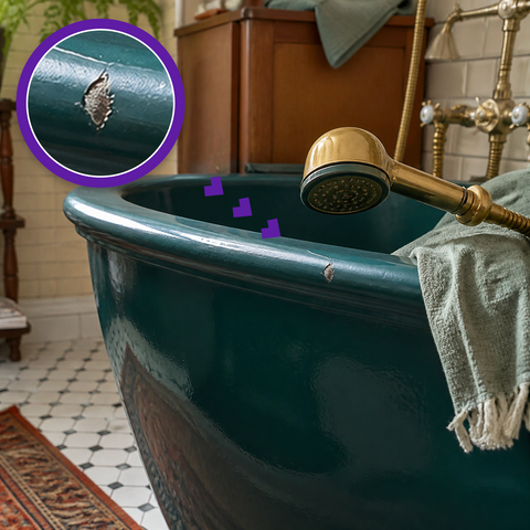 How to fix a chipped bathtub?