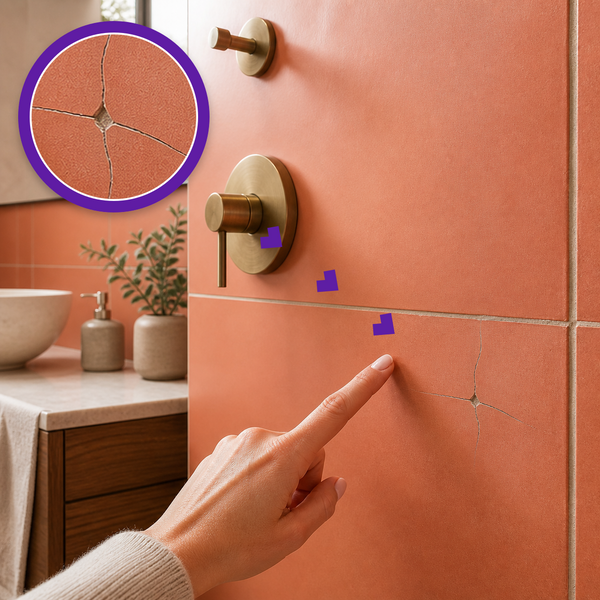 How to fix a cracked bathroom tile?