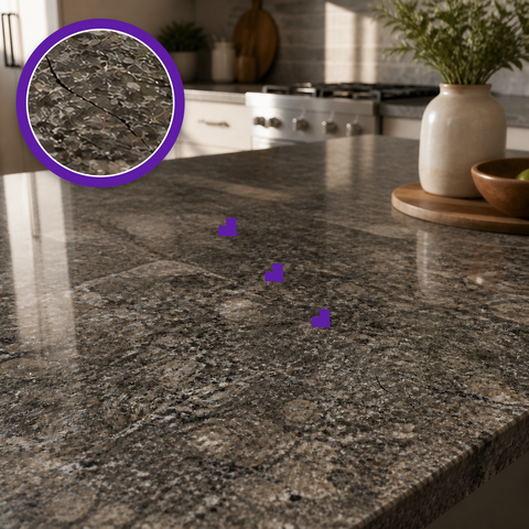 How to fix a cracked granite countertop?