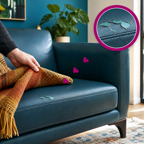 How to repair a peeling faux leather sofa?