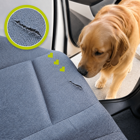 How to fix a pet-damaged cloth car seat?