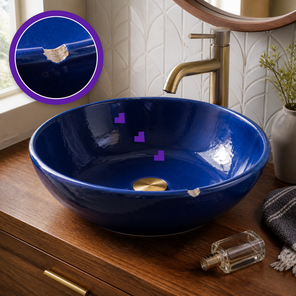 How to repair a chipped porcelain sink?