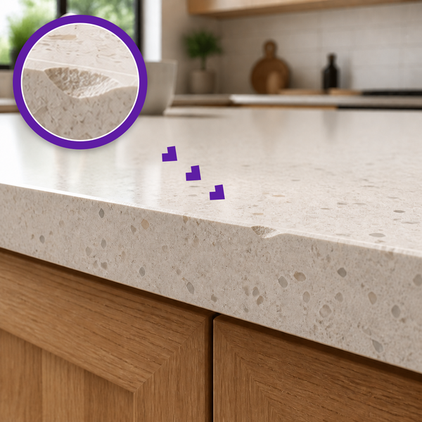 How to repair a chipped quartz countertop?