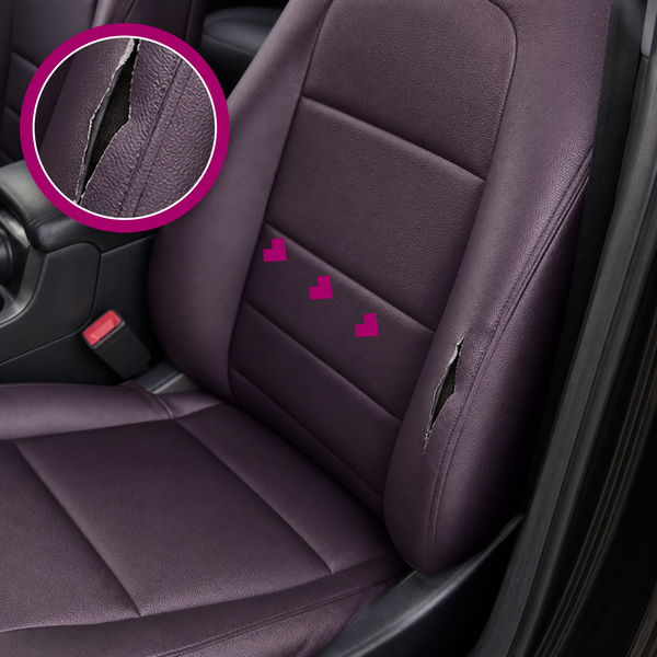 How to repair a ripped vinyl car seat cover?