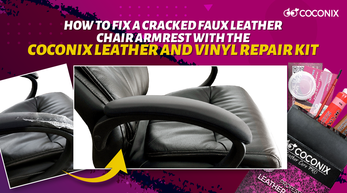 Leather chair with cheap armrest