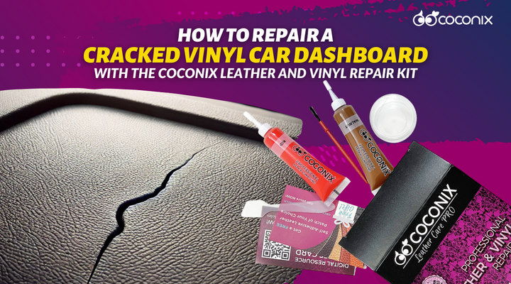 How to repair a cracked vinyl car dashboard with the Coconix Leather and Vinyl Repair Kit