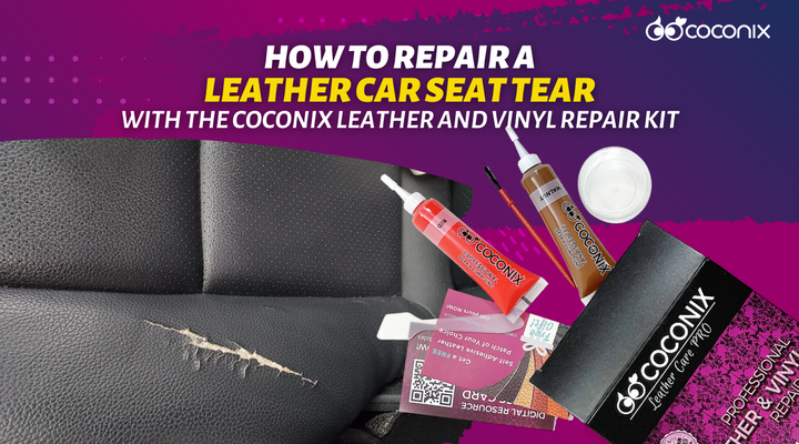 How to repair a leather car seat tear