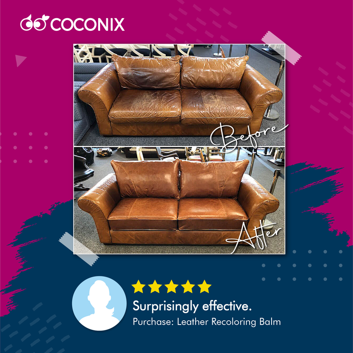 Coconix Leather & Vinyl Recoloring Balm - Dark Brown