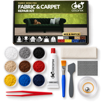 Coconix Fabric & Carpet Repair Kit - Mix & Match Any Color — box and complete kit contents
