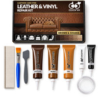 Coconix Leather & Vinyl Repair Kit - Brown & Shades — box and complete kit contents