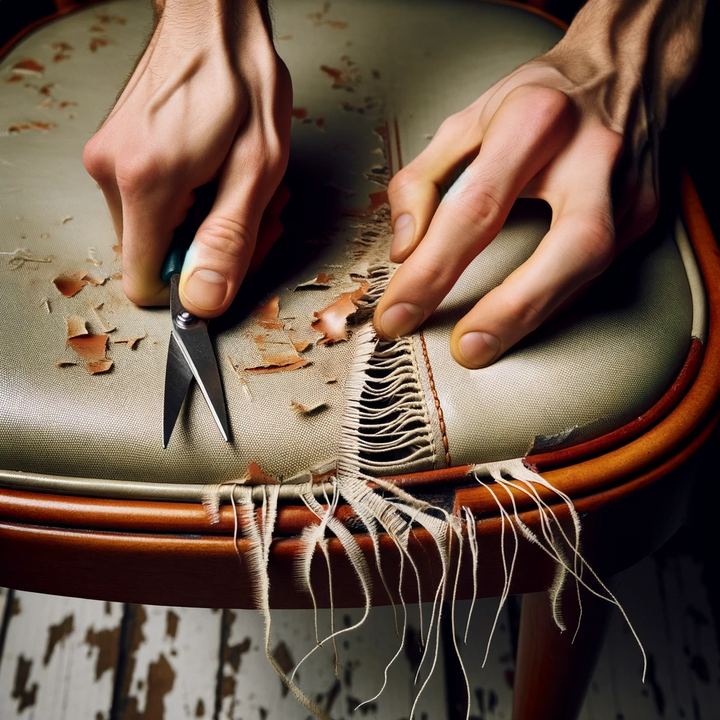 How to repair a peeling vinyl dining chair seat? – Coconix