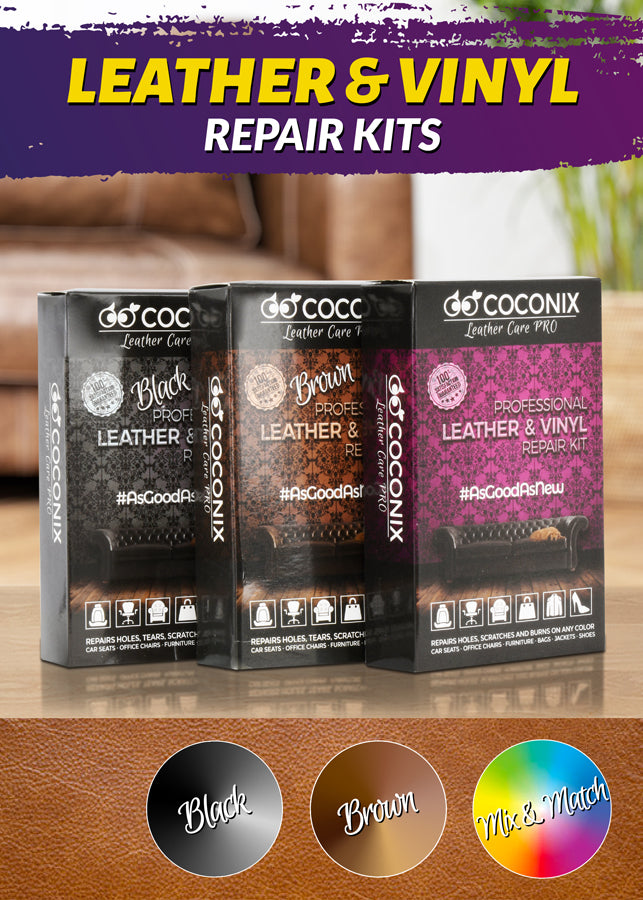 Leather and Vinyl Repair Kits - Leather repair kit - Vinyl Repair kit - Coconix Professional Leather and Vinyl Repair Kits