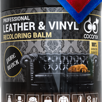 COCONIX LEATHER & VINYL RECOLORING BALM - PURE BLACK