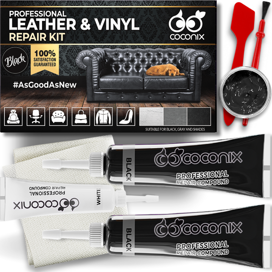 COCONIX LEATHER & VINYL REPAIR KIT - BLACK & SHADES