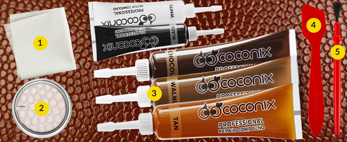 Leather & Vinyl Repair Kit - Brown & Shades