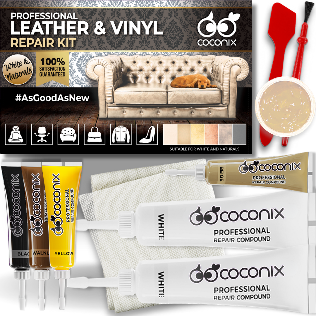 COCONIX LEATHER & VINYL REPAIR KIT - WHITE & SHADES