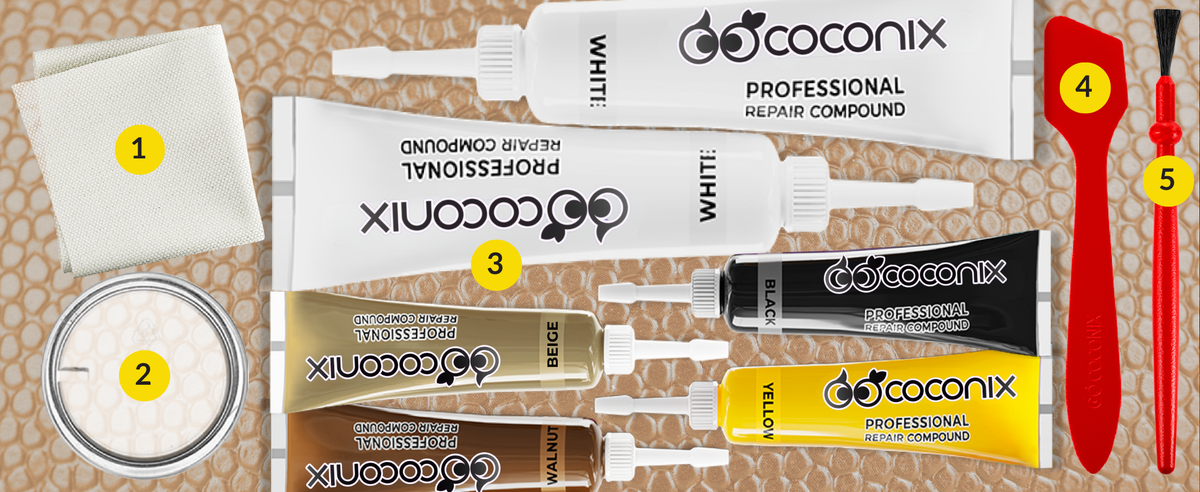 Leather & Vinyl Repair Kit - White & Shades