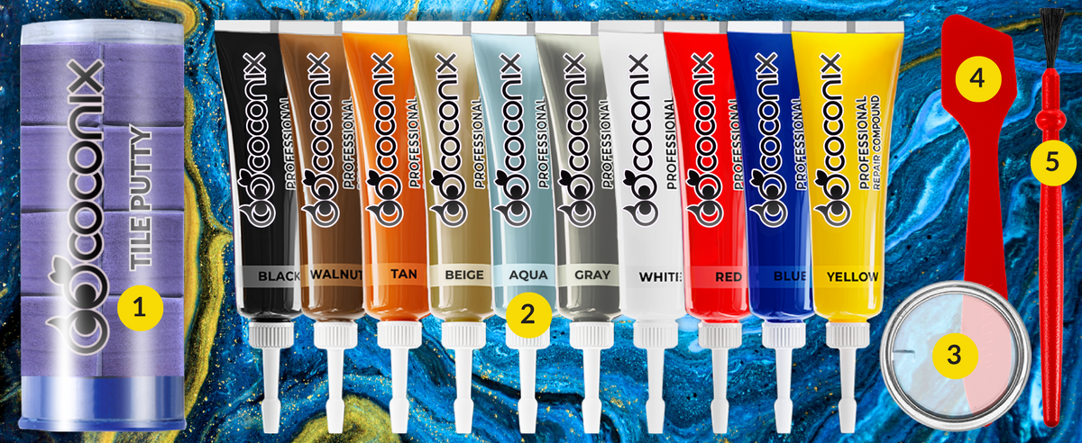 Tile & Stone Repair Kit - Mix & Match Any Color