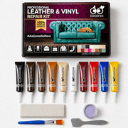 Coconix Leather and Vinyl Repair Kit Mix and Match Any Color contents with backing fabric