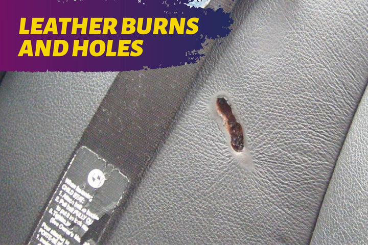 How to Repair Leather and Vinyl Burns and Holes - Leather Repair Instructions using the Coconix Leather and Vinyl Repair Kit - Leather and Vinyl Repair Kits - Leather repair kit - Vinyl Repair kit - Coconix Professional Leather and Vinyl Repair Kits