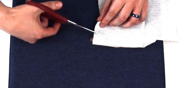 How to repair a burn mark on a velvet armchair