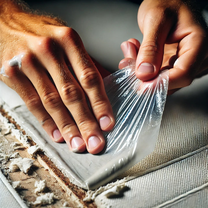 How to repair a cut in a vinyl boat cushion